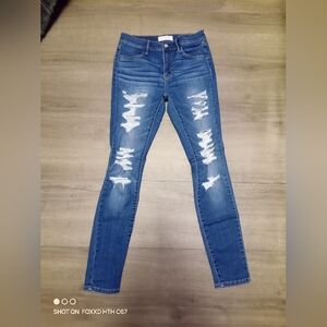 PacSun Blue Distressed Skinny Jeans
